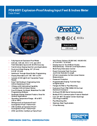 Thumbnail of document Data Sheet - PD8-6001 ProtEX-MAX Explosion-Proof Feet & Inches Level Meter
